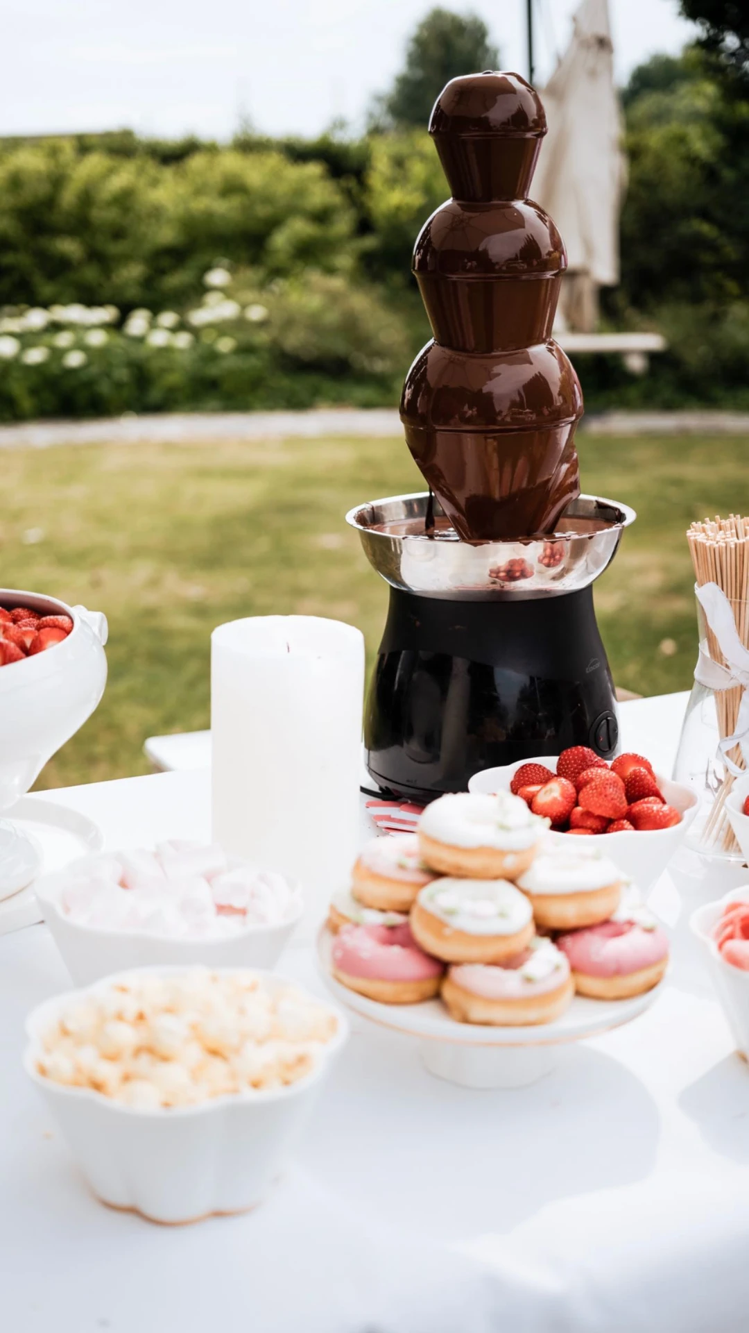 Dessertbuffet met chocoladefontein van De Koetse
